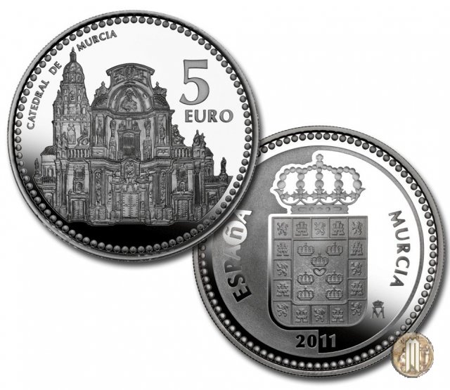 5 Euro 2011 Las Capitales de Provincia y Ciudades Autónomas - Murcia 2011 (Madrid)