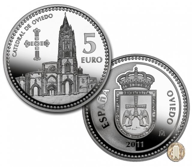 5 Euro 2011 Las Capitales de Provincia y Ciudades Autónomas - Oviedo 2011 (Madrid)