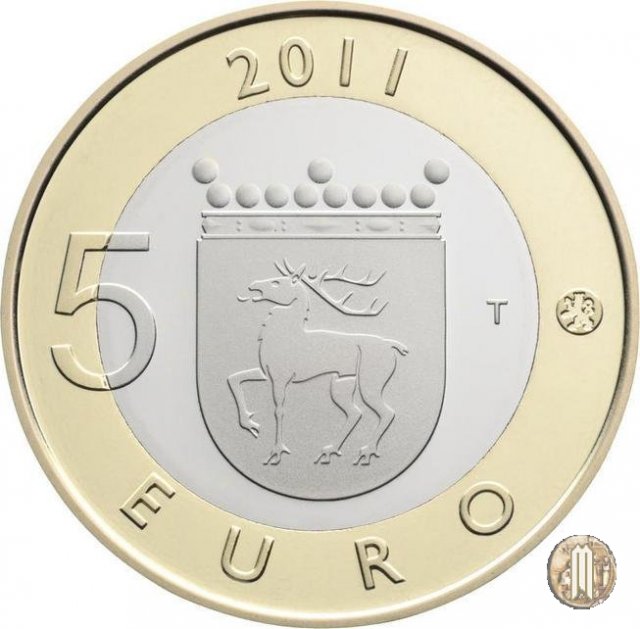 5 Euro 2011 Åland - Le Monete delle Provincie Storiche della Finlandia 2011 (Vantaa)