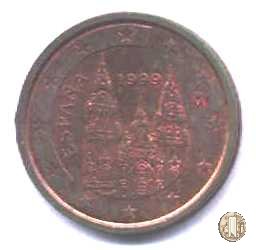 2 centesimi di Euro 1999 (Madrid)