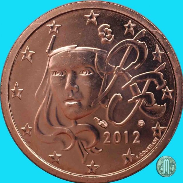 2 centesimi di Euro 2012 (Parigi)