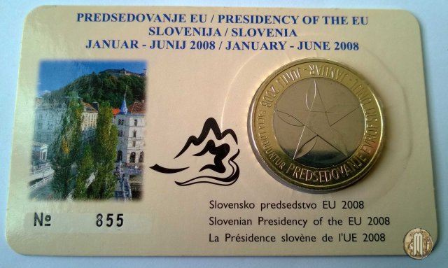 3 Euro 2008 Bimetallico Presidenza UE 2008 (Utrecht)