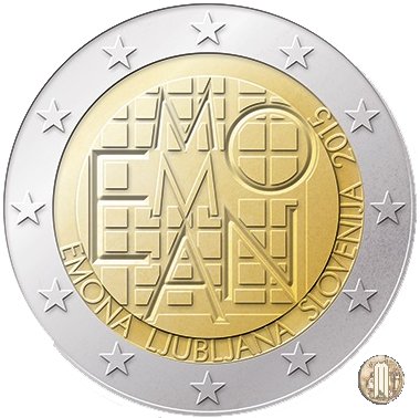 2 Euro 2015 2000 anni insediamento romano di Emona 2015