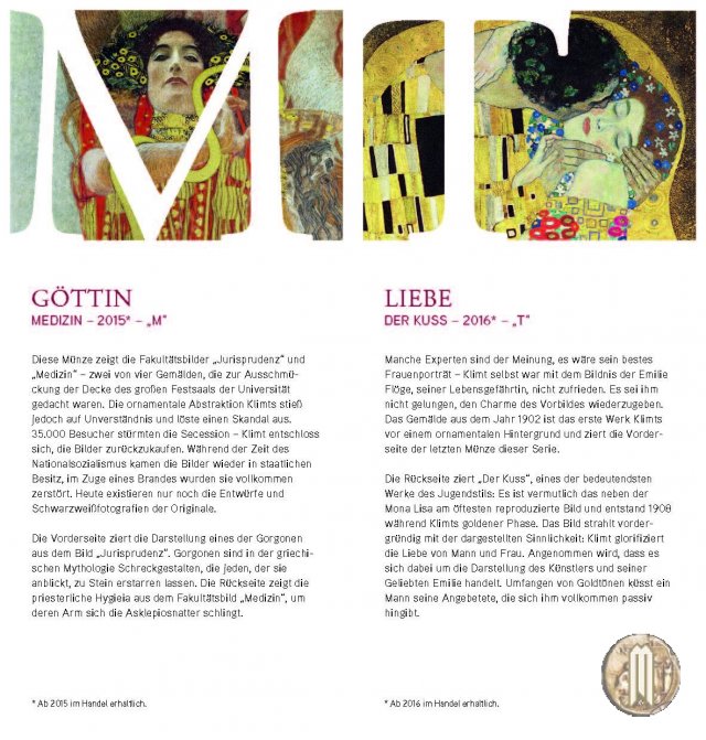 50 Euro 2012 Klimt e le sue donne - Adele Bloch-Bauer 2012 (Vienna)