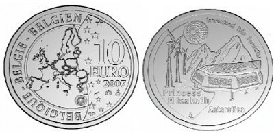 10 Euro 2007 Anno Polare Internazionale 2007 (Bruxelles)