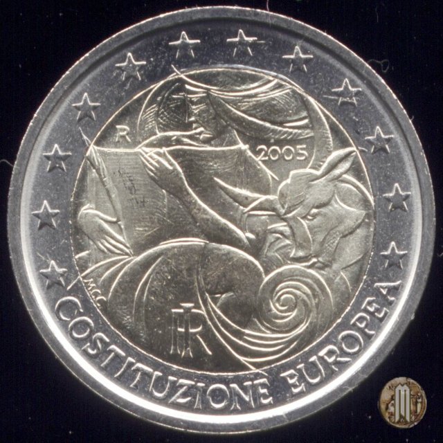 2 Euro 2005 1° Anniversario della Costituzione Europea 2005 (Roma)