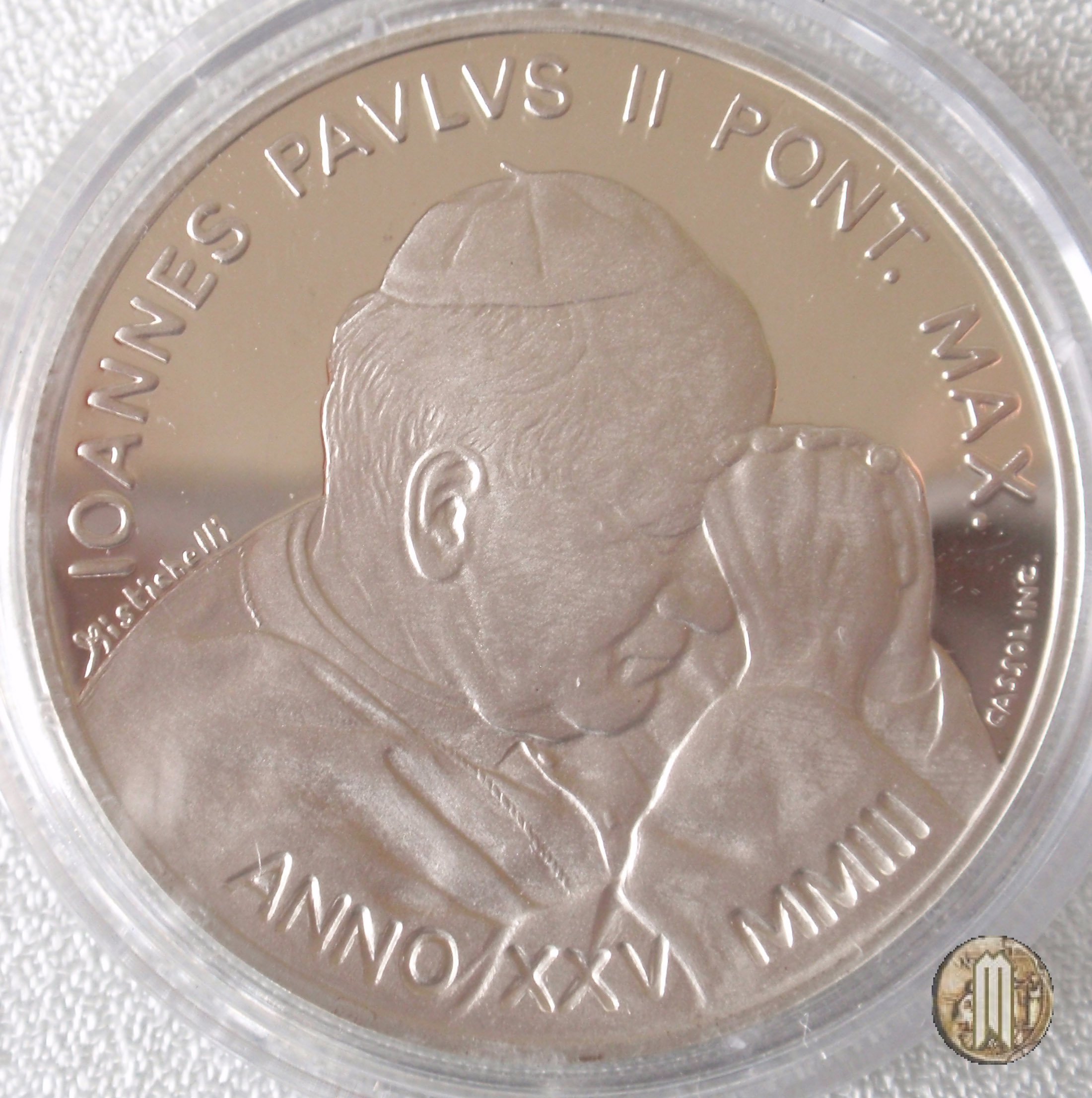 10 Euro 2003 XXV anno di Pontificato di Giovanni Paolo II